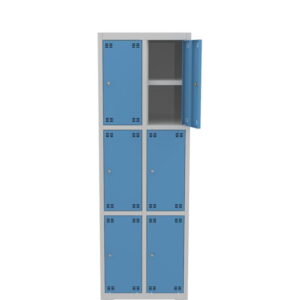 Skříňka výškově dělená s policí 6dveřová – výška 180 cm – šířka 60 cm