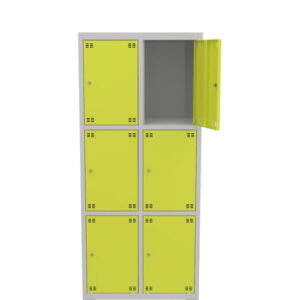 Skříňka výškově dělená 6dveřová – výška 180 cm - šířka 80 cm