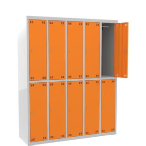 Skříňka výškově dělená 10dveřová – výška 180 cm