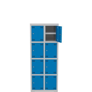 Skříňka výškově dělená s policí 8dveřová – výška 150 cm – šířka 60 cm