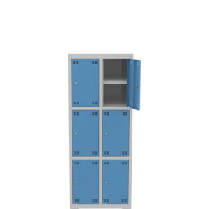 Skříňka výškově dělená s policí 6dveřová – výška 150 cm – šířka 60 cm