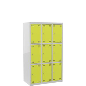 Skříňka výškově dělená 9dveřová – výška 150 cm - šířka 90 cm