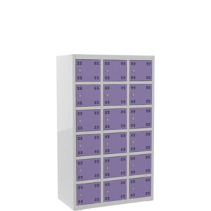 Skříňka výškově dělená 18dveřová – výška 150 cm – šířka 90 cm