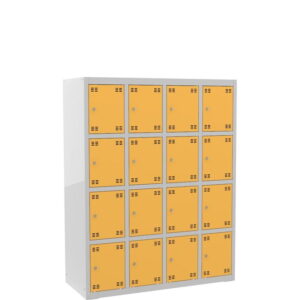 Skříňka výškově dělená 16dveřová – výška 150 cm – šířka 120 cm