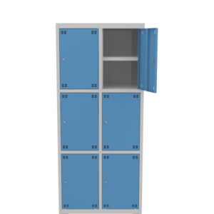 Skříňka výškově dělená s policí 6dveřová – výška 180 cm – šířka 80 cm