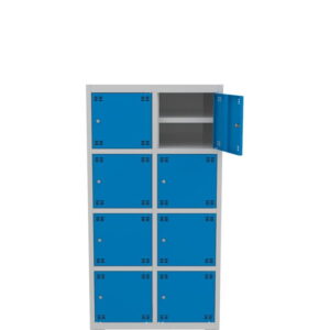 Skříňka výškově dělená s policí 8dveřová – výška 150 cm – šířka 80 cm