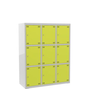 Skříňka výškově dělená 9dveřová – výška 150 cm - šířka 120 cm